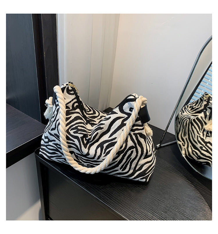 Printed Shoulder Bag Fashion Leopard Print Large Capacity Crossbody Women's Bag