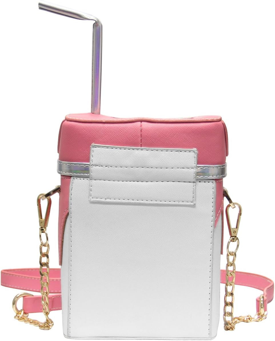 Cute Strawberry Milk Box Cross Body Purse Bag Cellphone Shoulder Bags Card Holder Wallet Purse