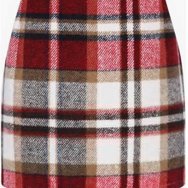 Women's Fashion Casual Plaid Skirt