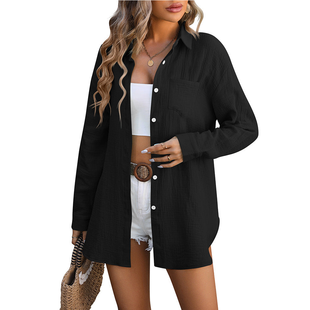 Women's Beach Cover-up Champray Casual Shirt