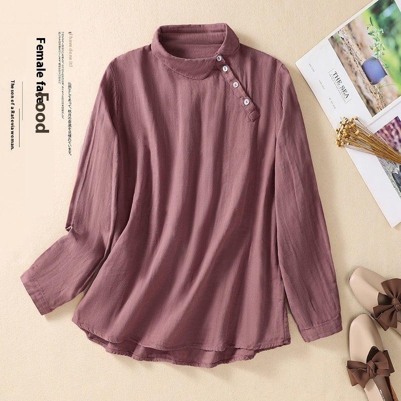 Women's Artistic Versatile Comfortable Casual Long-sleeved Loose Composite Top