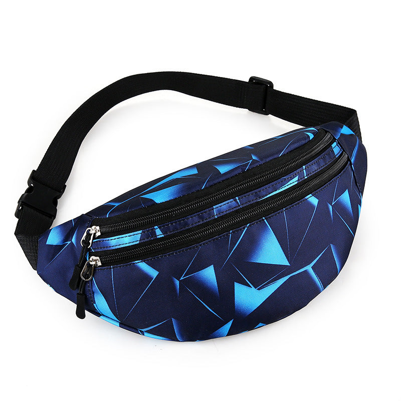 Women's Fashion Casual Nylon Multi-layer Waist Bag