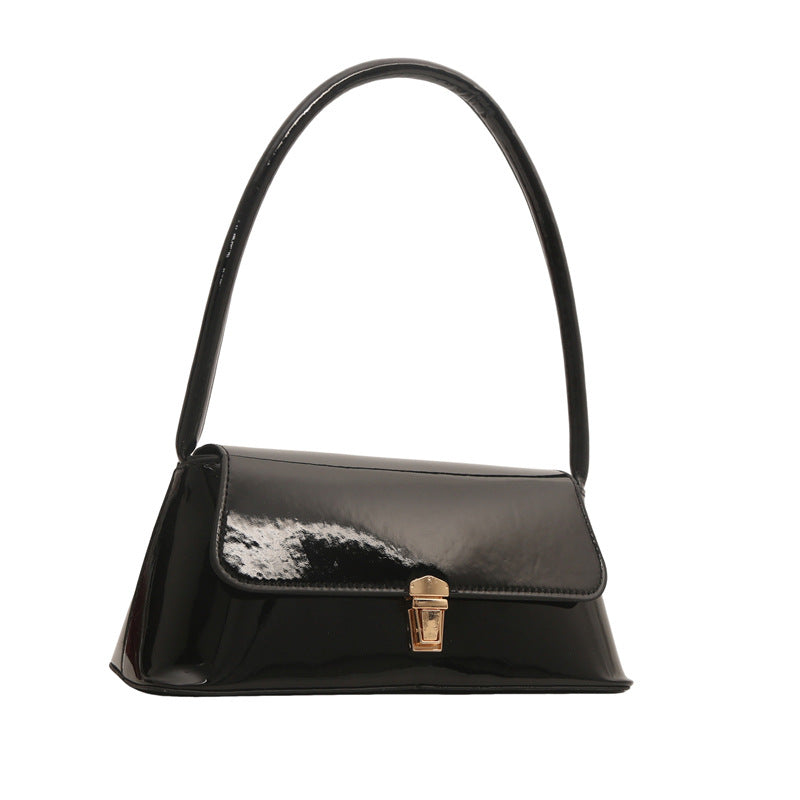 Retro Underarm Glossy Western Style Shoulder Bag