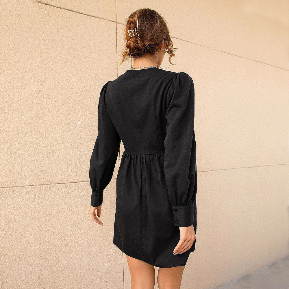 Women's Fashion Personality Puff Sleeve Dress