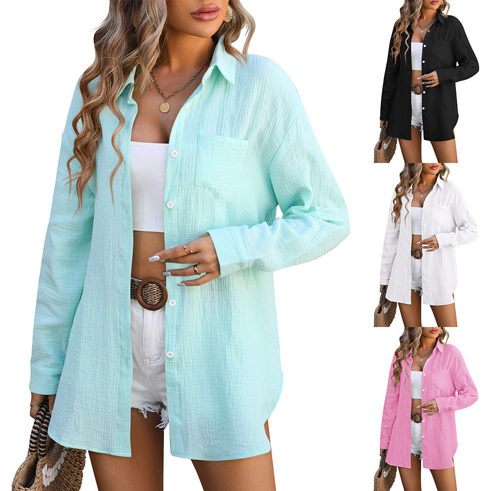 Women's Beach Cover-up Champray Casual Shirt